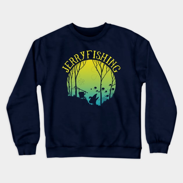 Jerryfishing Crewneck Sweatshirt by josephgoh1211